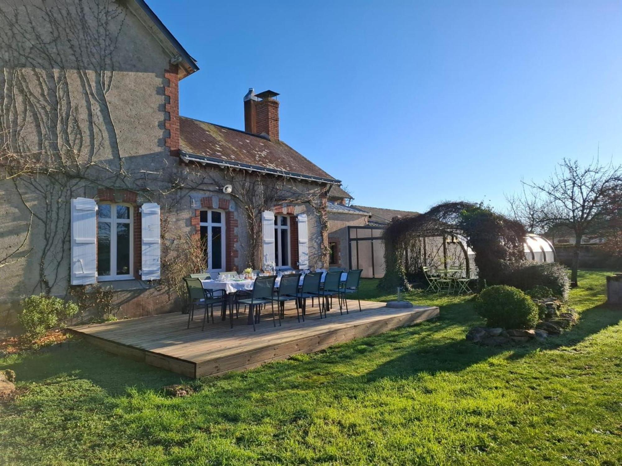 Gite Familial Avec Piscine Chauffee A Lege - Fr-1-306-1296 ภายนอก รูปภาพ