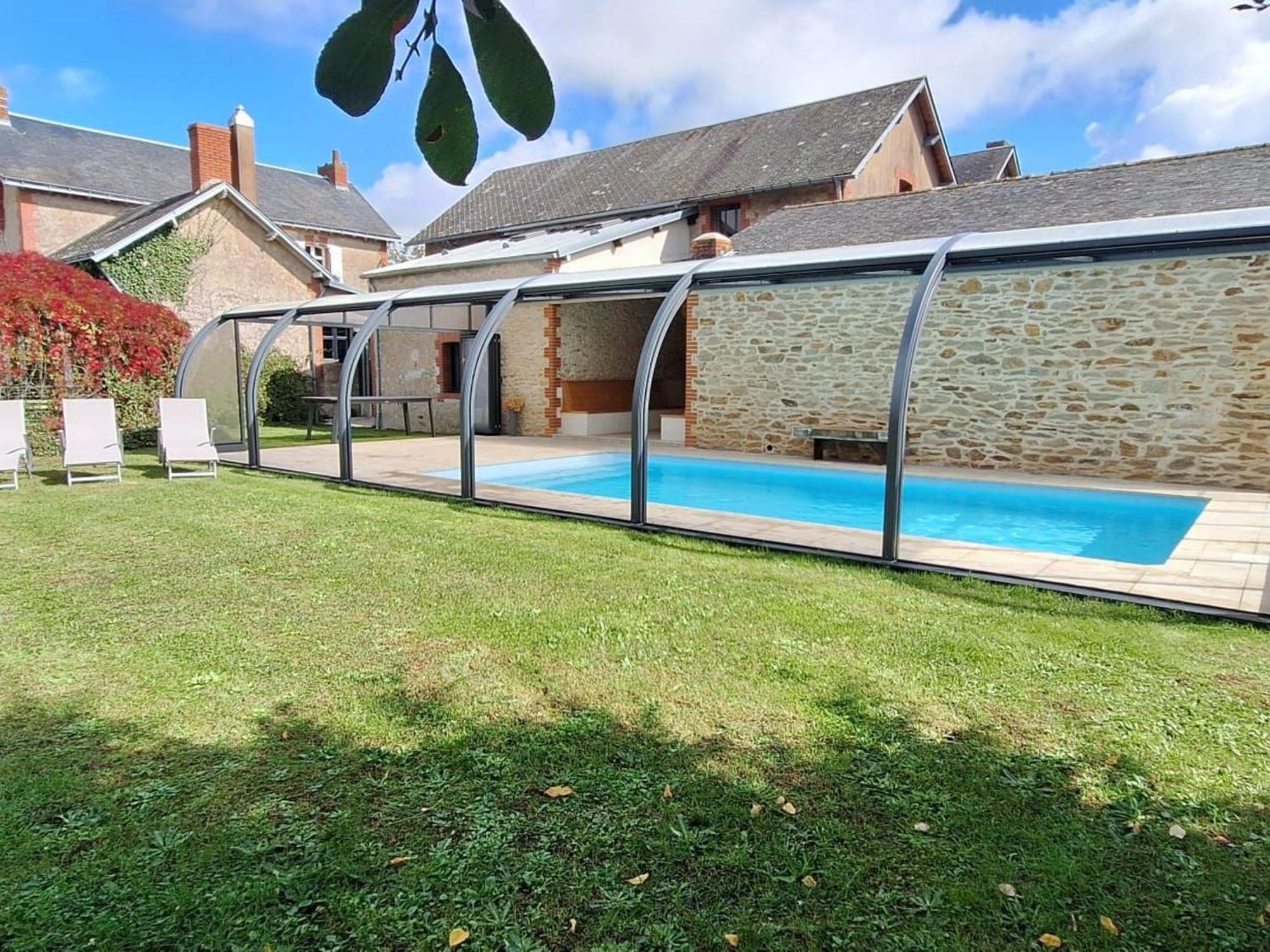 Gite Familial Avec Piscine Chauffee A Lege - Fr-1-306-1296 ภายนอก รูปภาพ